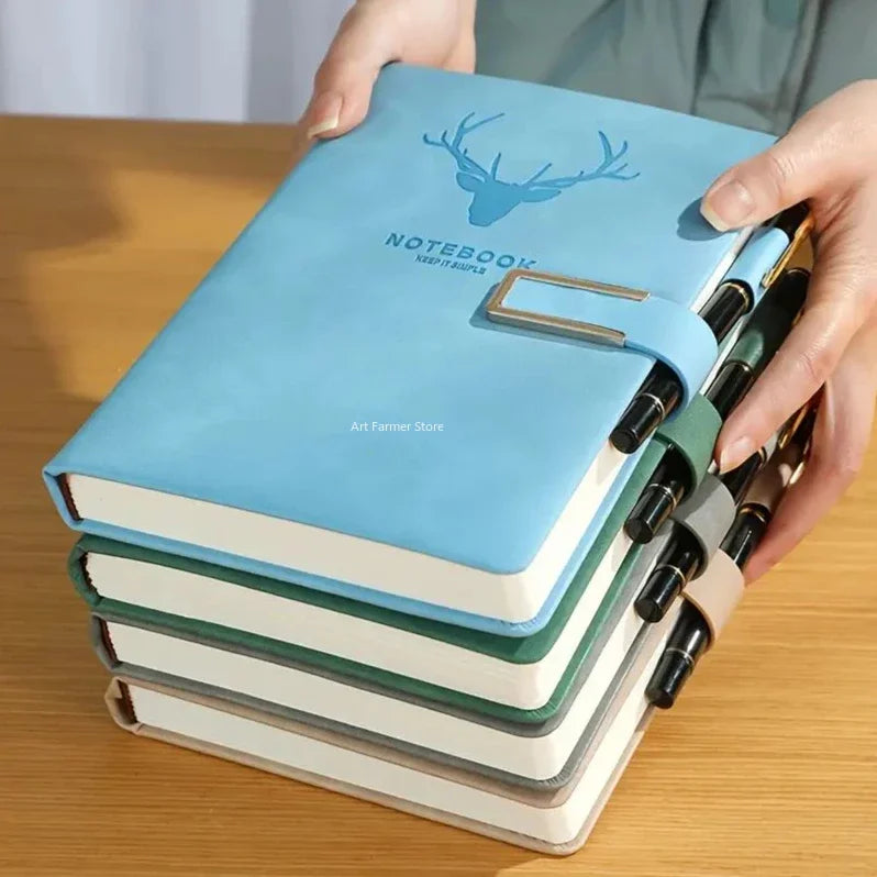 Thick A5 Leatherbound Notebooks With Soft Cover Diary Sketchbook