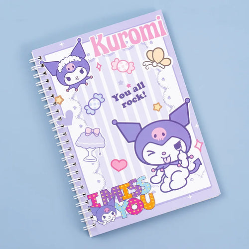 Kawaii Sanrio Kuromi Coil Notebook A5 Notebook Exercise Book Girls