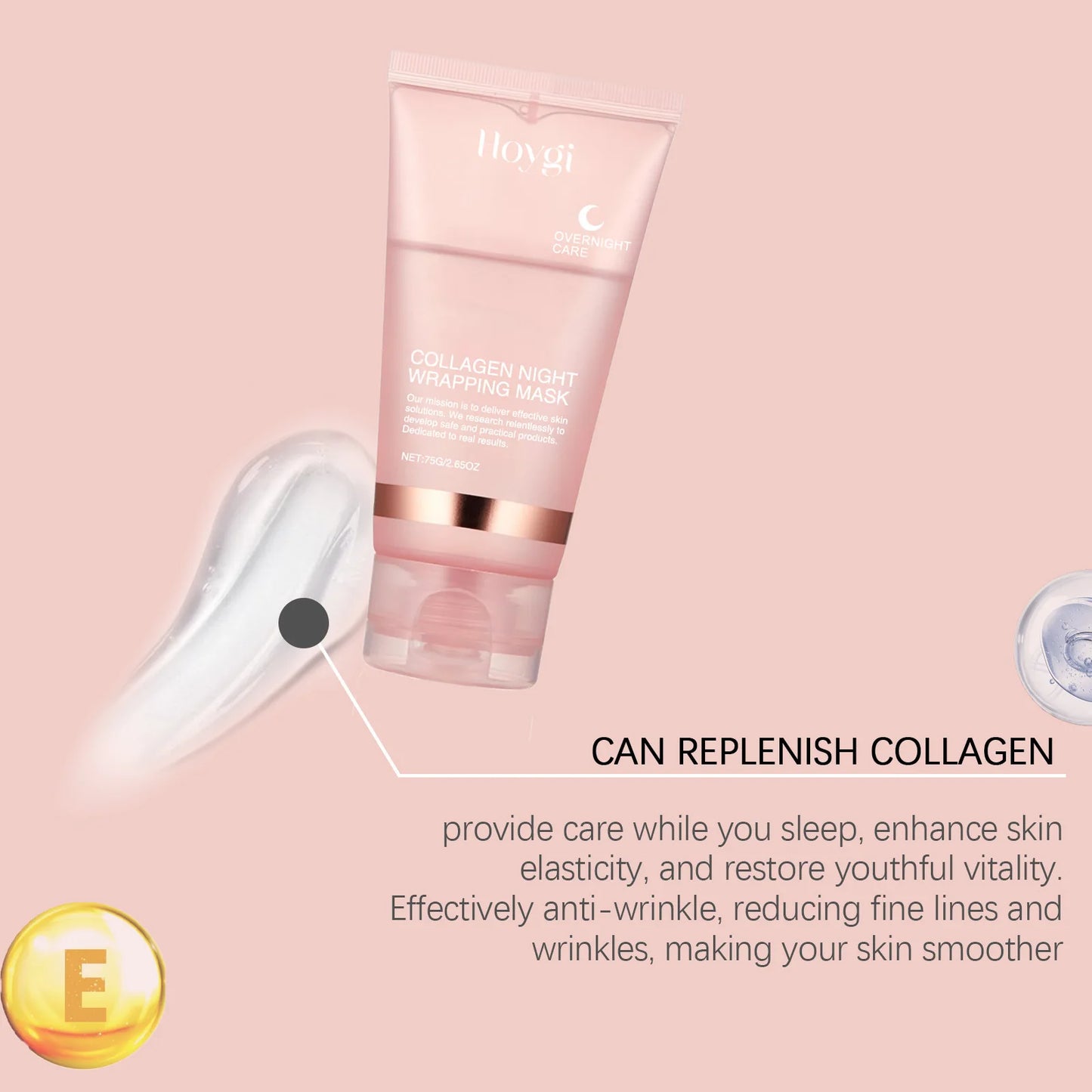 Collagen Peel Tear Facial Mask Shrink Pores Deeply Moisturizing