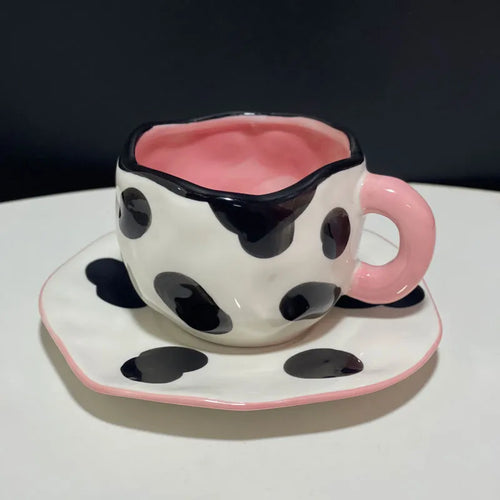 Cute Ceramic Mugs Handmade Flower