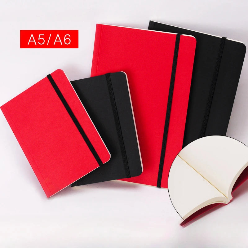 A5/A6 Portable Travel Art Book Thickened 80 Fine Grain Blank Inner