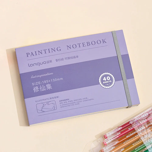 40 Sheets Tearable Painting Notebook Creative Thick Blank Drawing Book