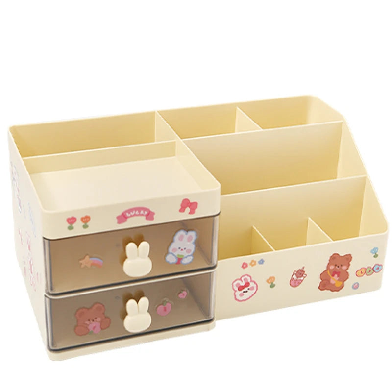 Multifunctional Kawaii Pen Holder Organizer Desktop Stationery Pencil