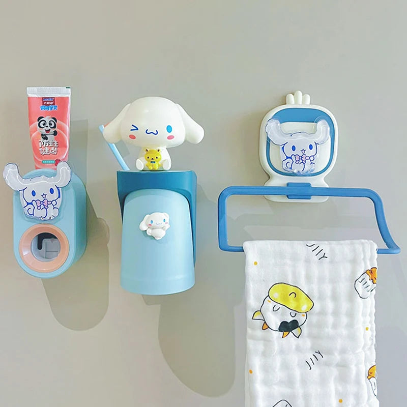 Sanrio Kawaii Cinnamoroll Kuromi Pochacoo Washing Cup Holder