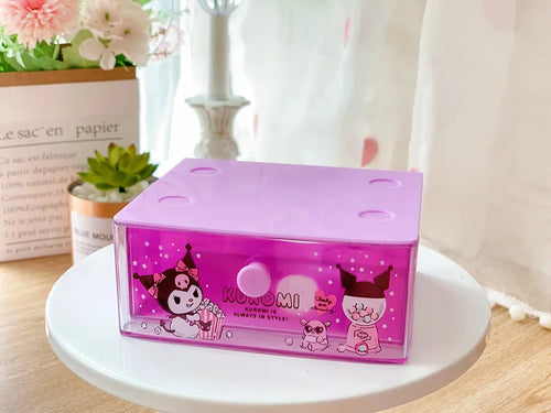 Sanrio Kawaii Hello Kitty My Melody Anime Desktop Decoration Drawer