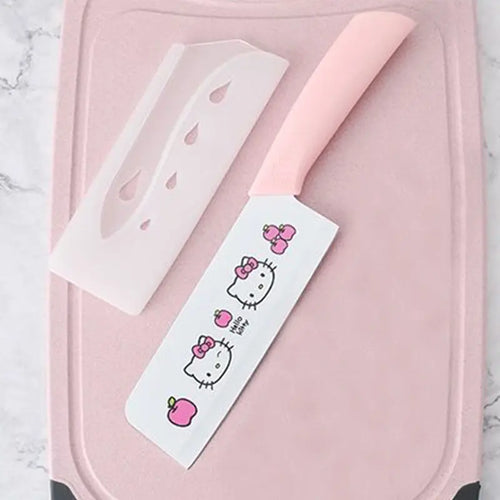 Sanrio Hello Kittys Kawaii Fruit Knife Kitchen Cute Cartoon Portable