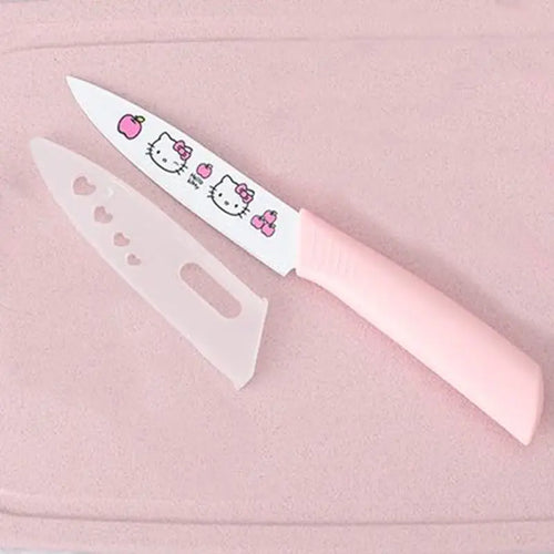 Sanrio Hello Kittys Kawaii Fruit Knife Kitchen Cute Cartoon Portable