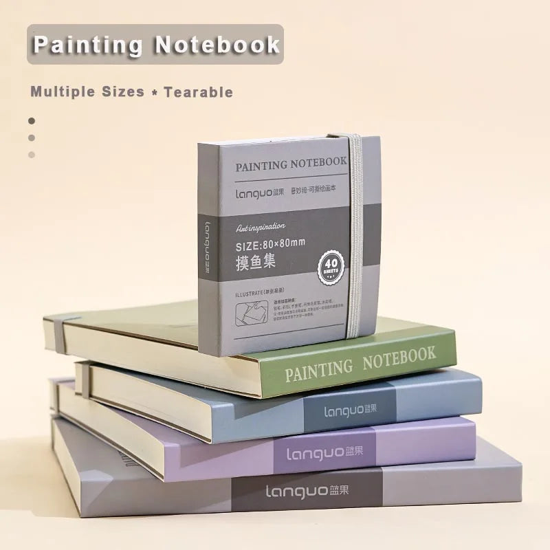 40 Sheets Tearable Painting Notebook Creative Thick Blank Drawing Book