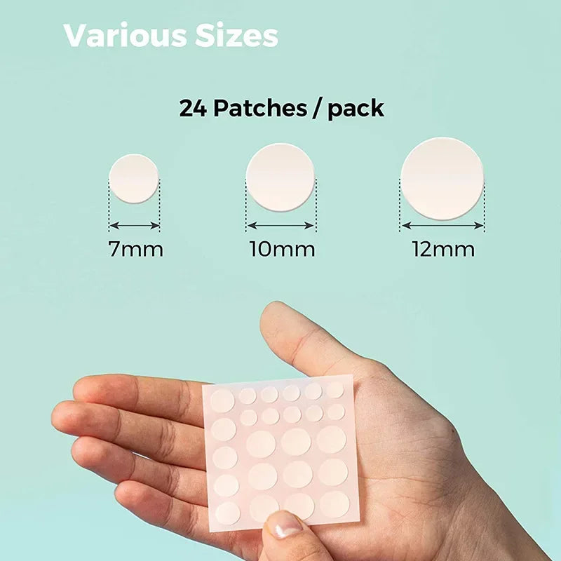 24pcs Face Acne Pimple Spot Facial Skin Care Blackhead Removal Freckle