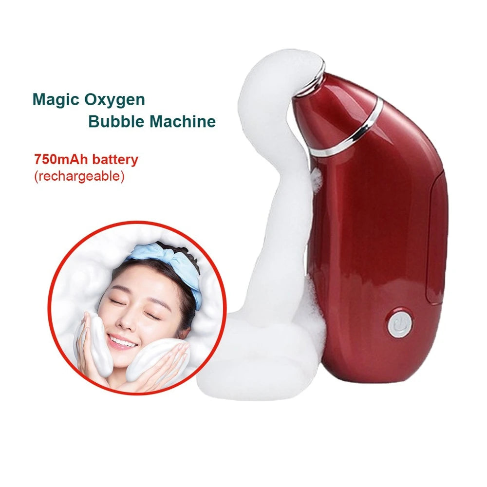 Portable Magic Oxygen Whitening Bubble Machine Face Skin Care Facial