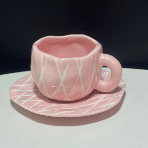 Cute Ceramic Mugs Handmade Flower