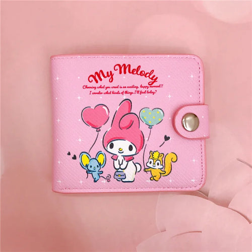 Kawaii Sanrio Pu Casual Money Bag Hello Kitty Cinnamoroll My Melody