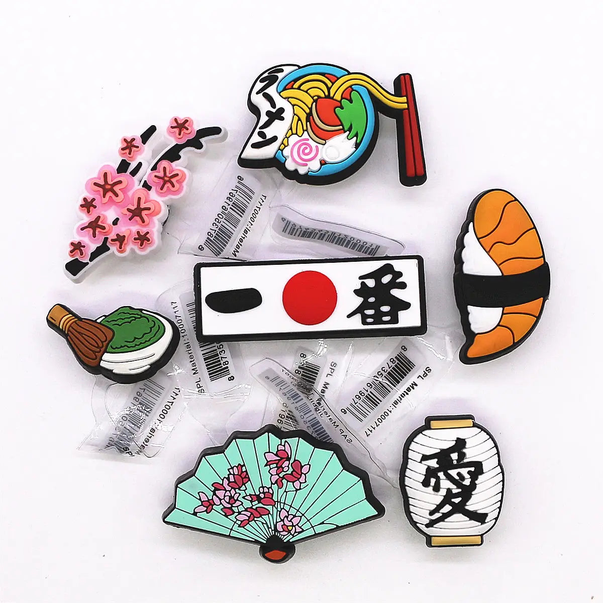 1 Pcs Original Japanese Style PVC Shoe Charms Sashimi Designer Sandal