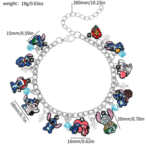 New Stitch Mickey Christmas Advent Calendar Bracelets 24 Days Xmas