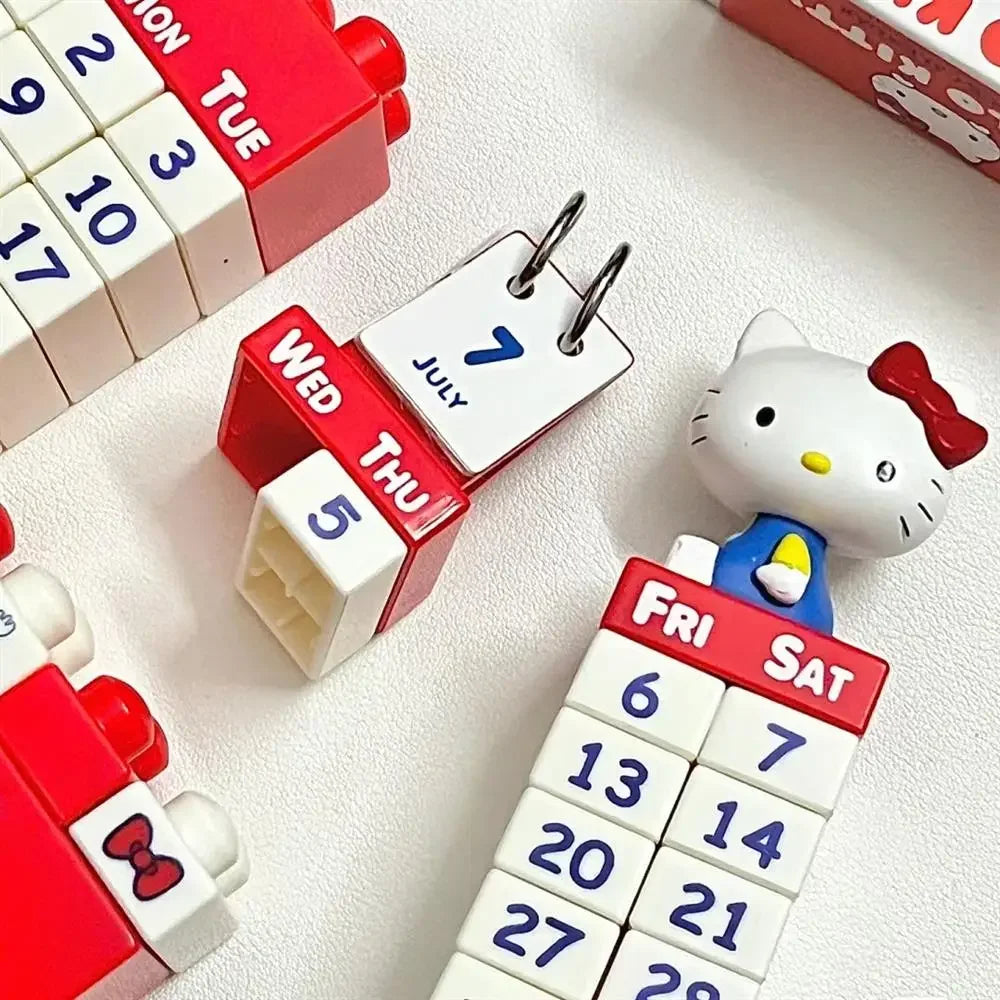 Hello Kittys Creative Assembly Block Building Calendar Set Cute