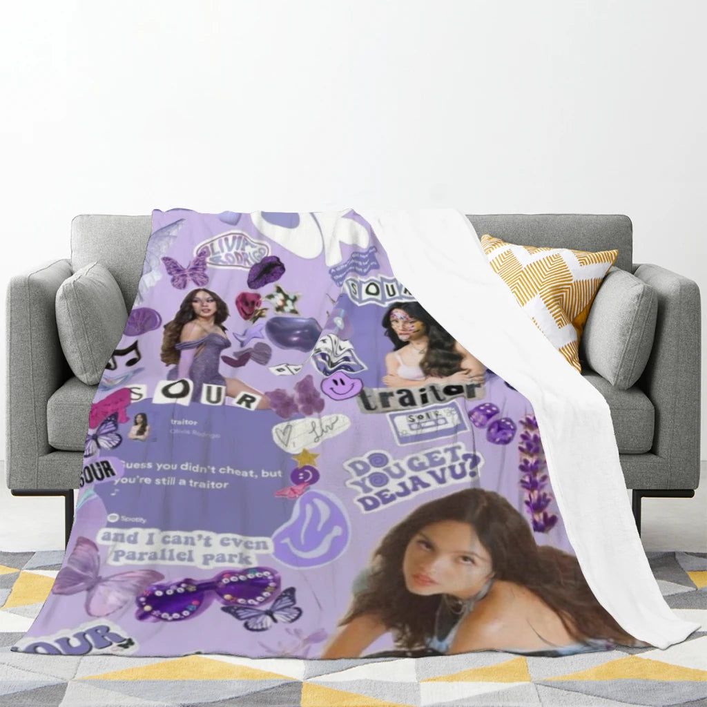 Olivia Vampire Rodrigos Sour Blanket Sofa Bedroom Bed Home Office Nap