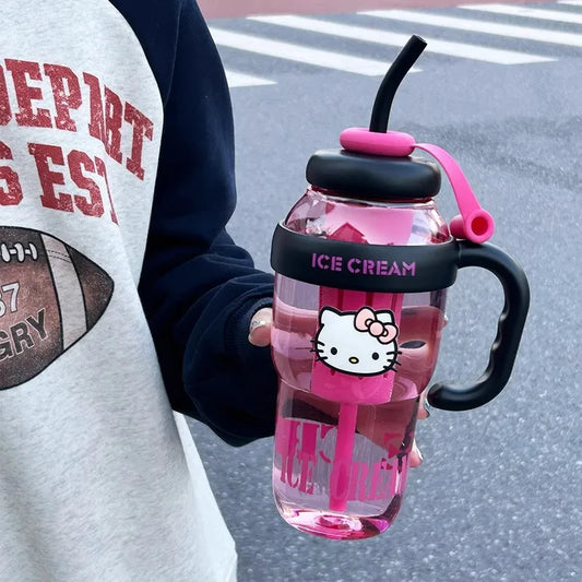 Hello Kitty Straw Cup - Ice Cup