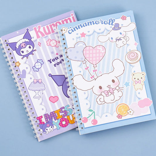 Kawaii Sanrio Kuromi Coil Notebook A5 Notebook Exercise Book Girls