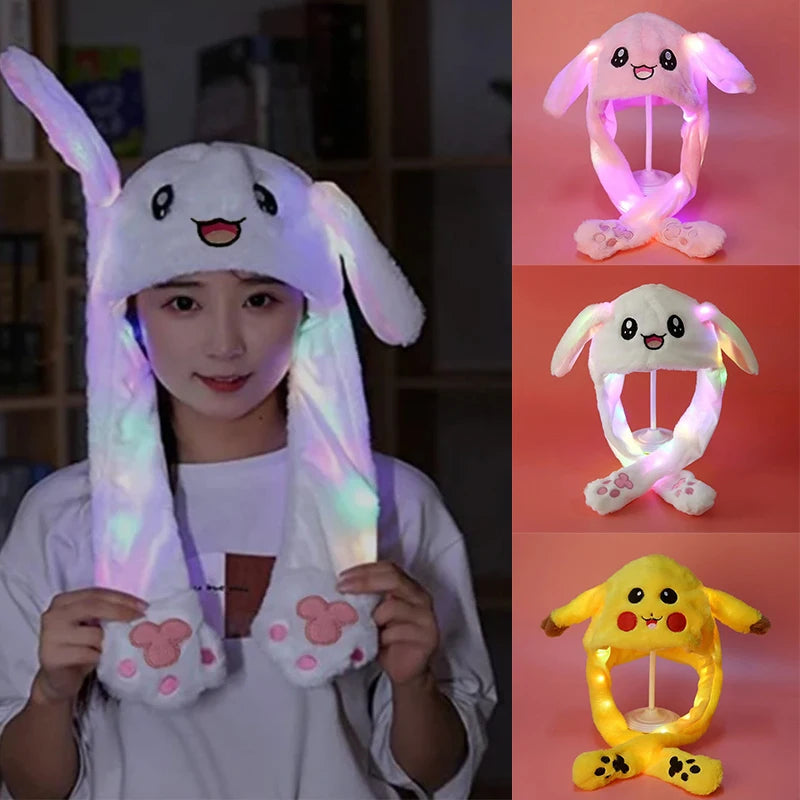 LED Rabbit Hat with Moving Ears