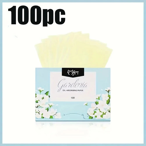 100 Pieces Facial Oil Blotting Paper - Natural Green Tea, Suitable for