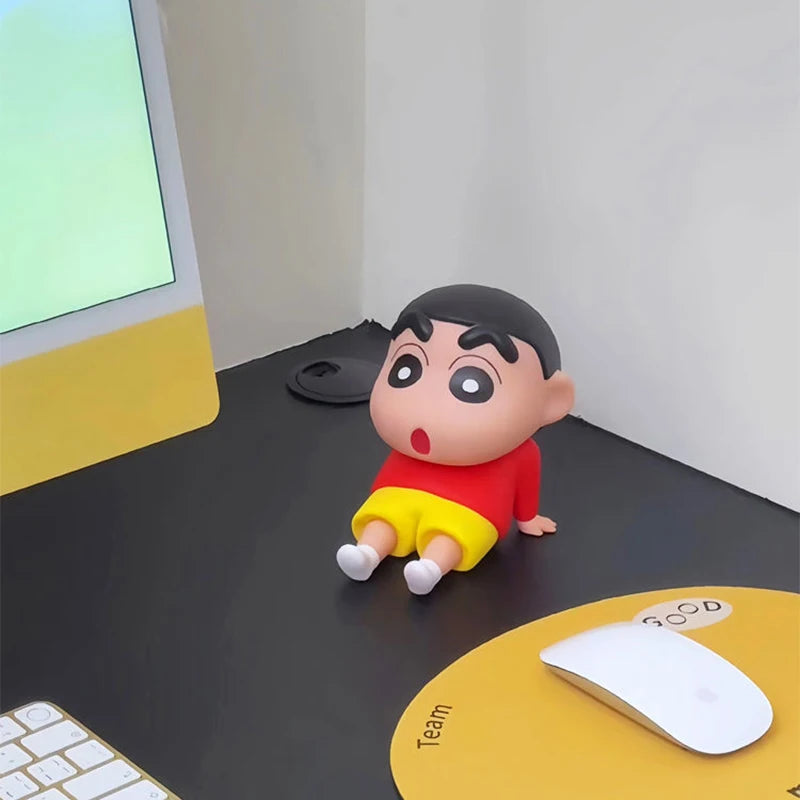 Crayon Shin-Chan Phone Holder Kawaii Anime Desktop Ornaments Cartoon