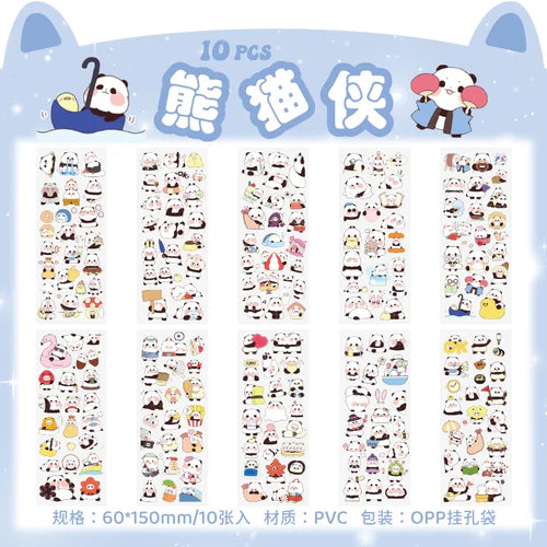 sticker features charming frog designs