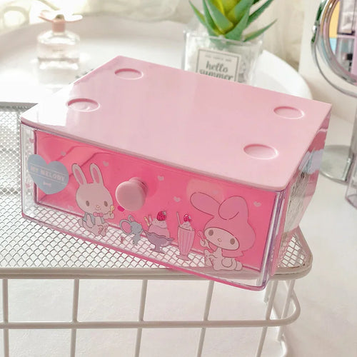 Sanrio Kawaii Hello Kitty My Melody Anime Desktop Decoration Drawer