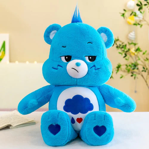 MINISO 40CM Care Bears Rainbow Plush Toy - Adorable Anime-Style Kawaii Bear