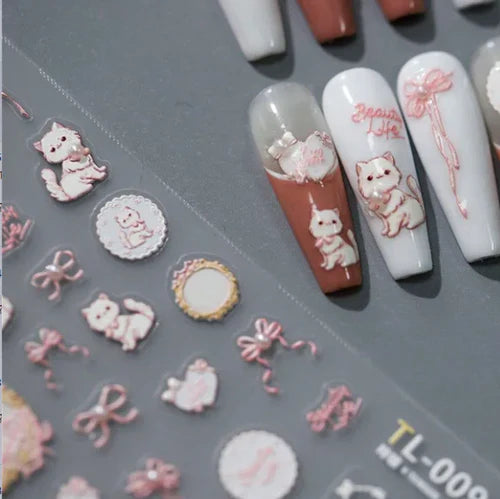 1pc 5D Jelly Strawberry Nail Art Stickers