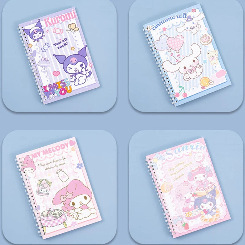 Kawaii Sanrio Kuromi Coil Notebook A5 Notebook Exercise Book Girls